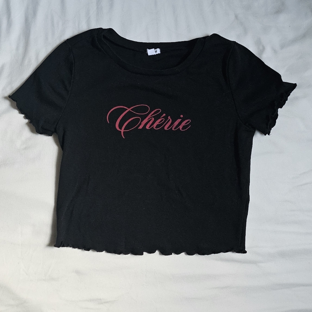 Garage Black Tee with Red Graphic